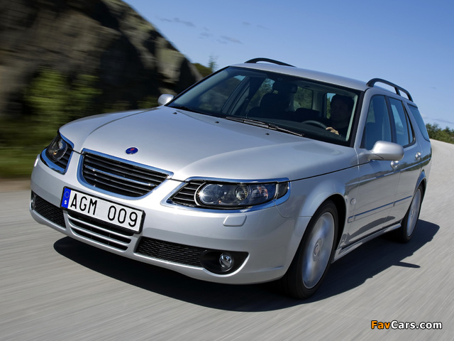 Saab 9-5 SportCombi 2005–10 photos (640 x 480)