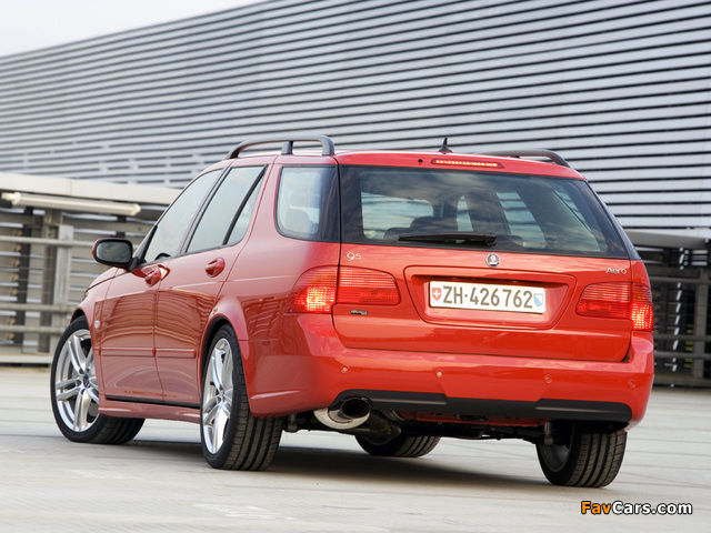 Hirsch Saab 9-5 Aero SportCombi 2005 pictures (640 x 480)