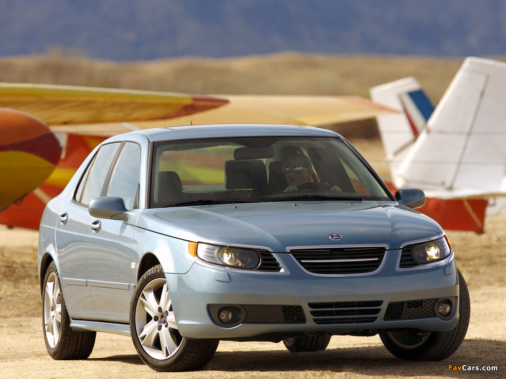 Saab 9-5 Aero Sedan US-spec 2005–09 wallpapers (1024 x 768)