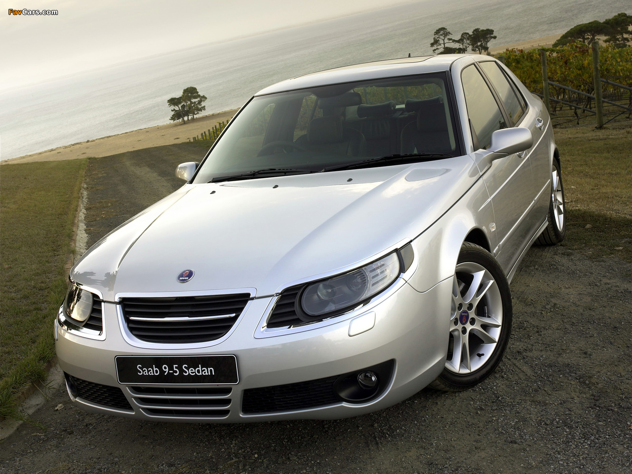 Saab 9-5 Aero Sedan UK-spec 2005–09 wallpapers (1280 x 960)