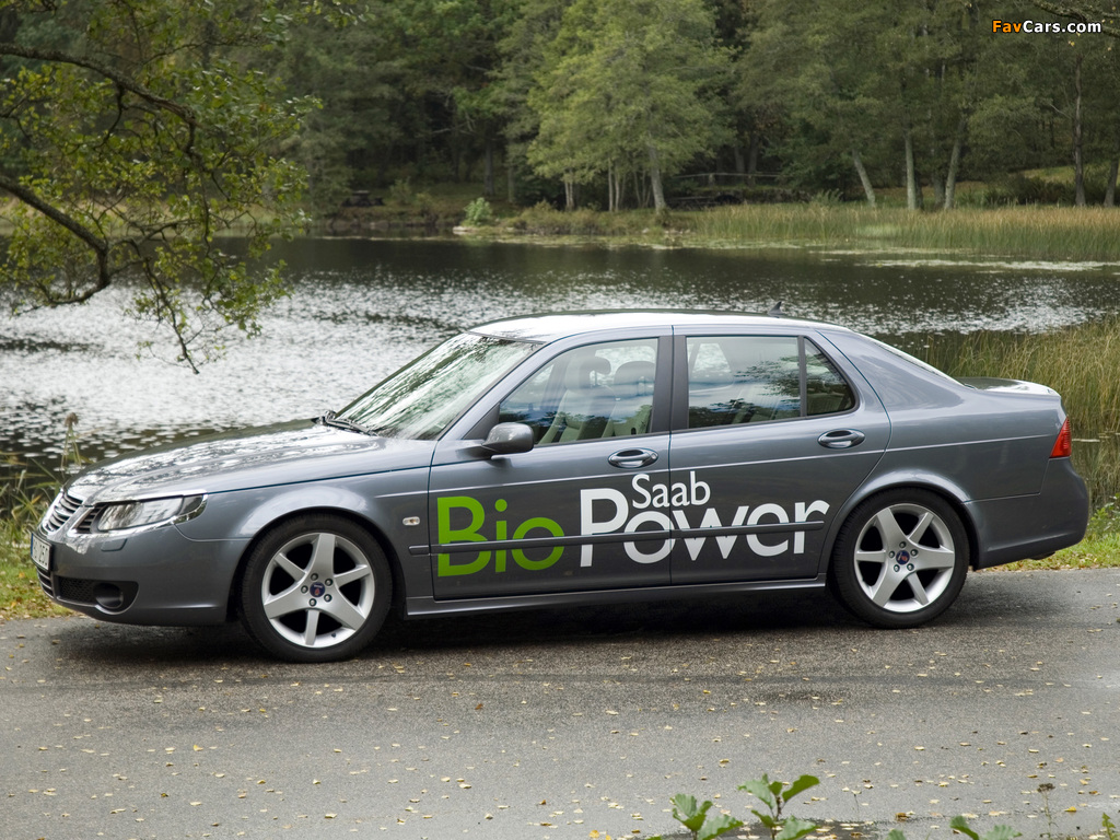 Saab 9-5 BioPower Sedan 2008–09 images (1024 x 768)