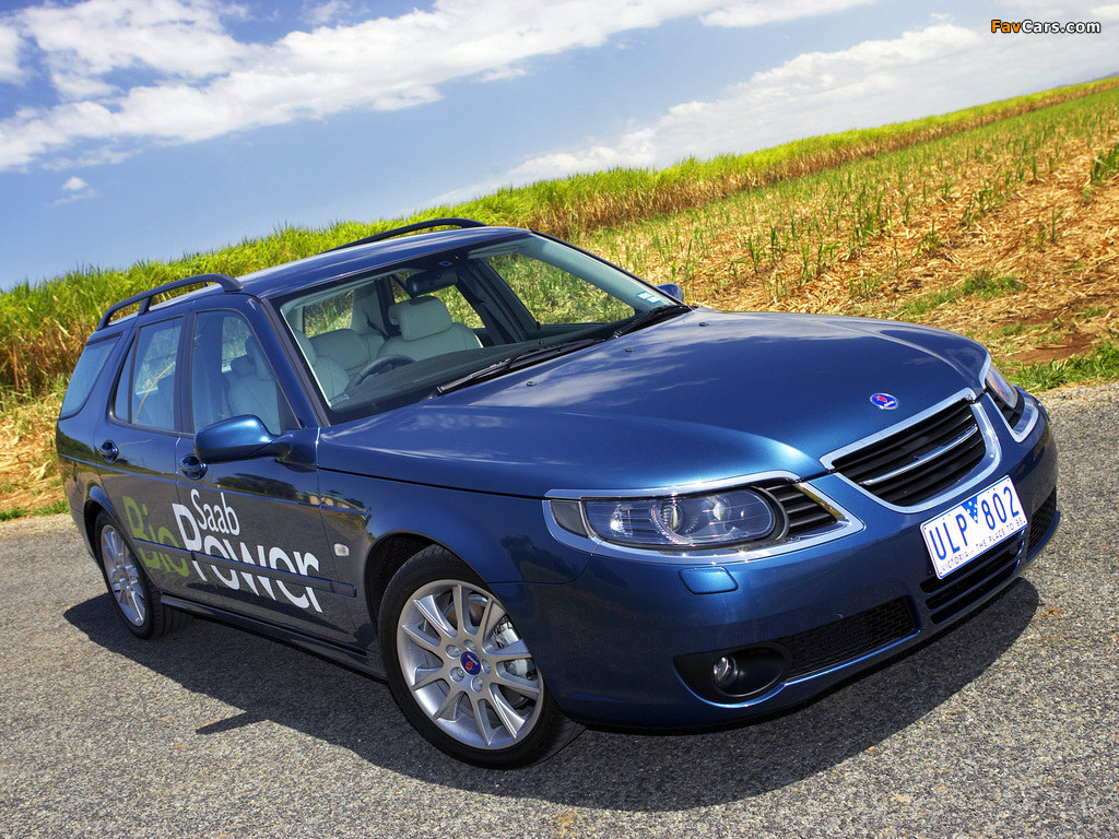 Saab 9-5 BioPower SportCombi 2008–10 photos (1024 x 768)