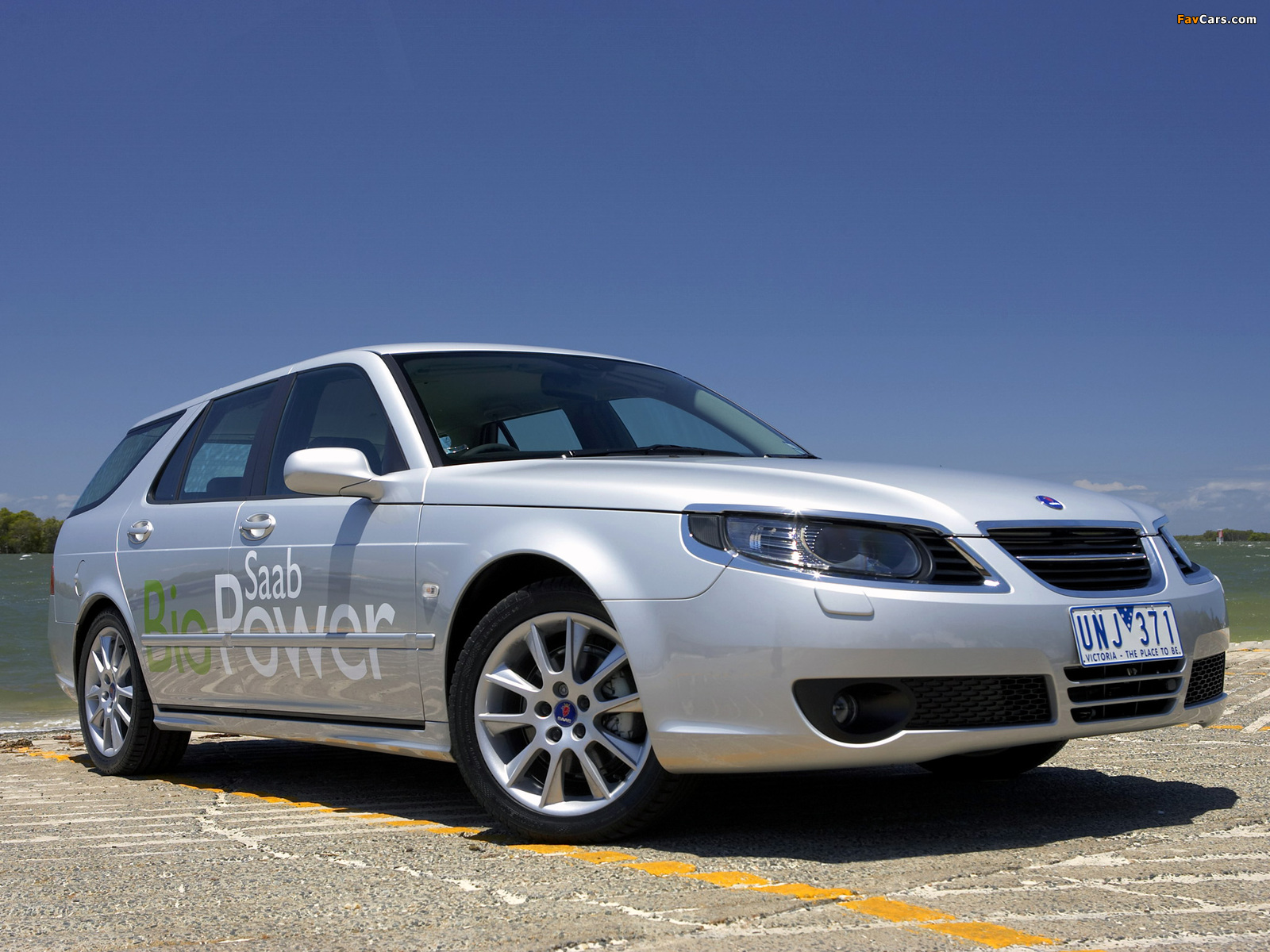 Saab 9-5 BioPower SportCombi 2008–10 wallpapers (1600 x 1200)