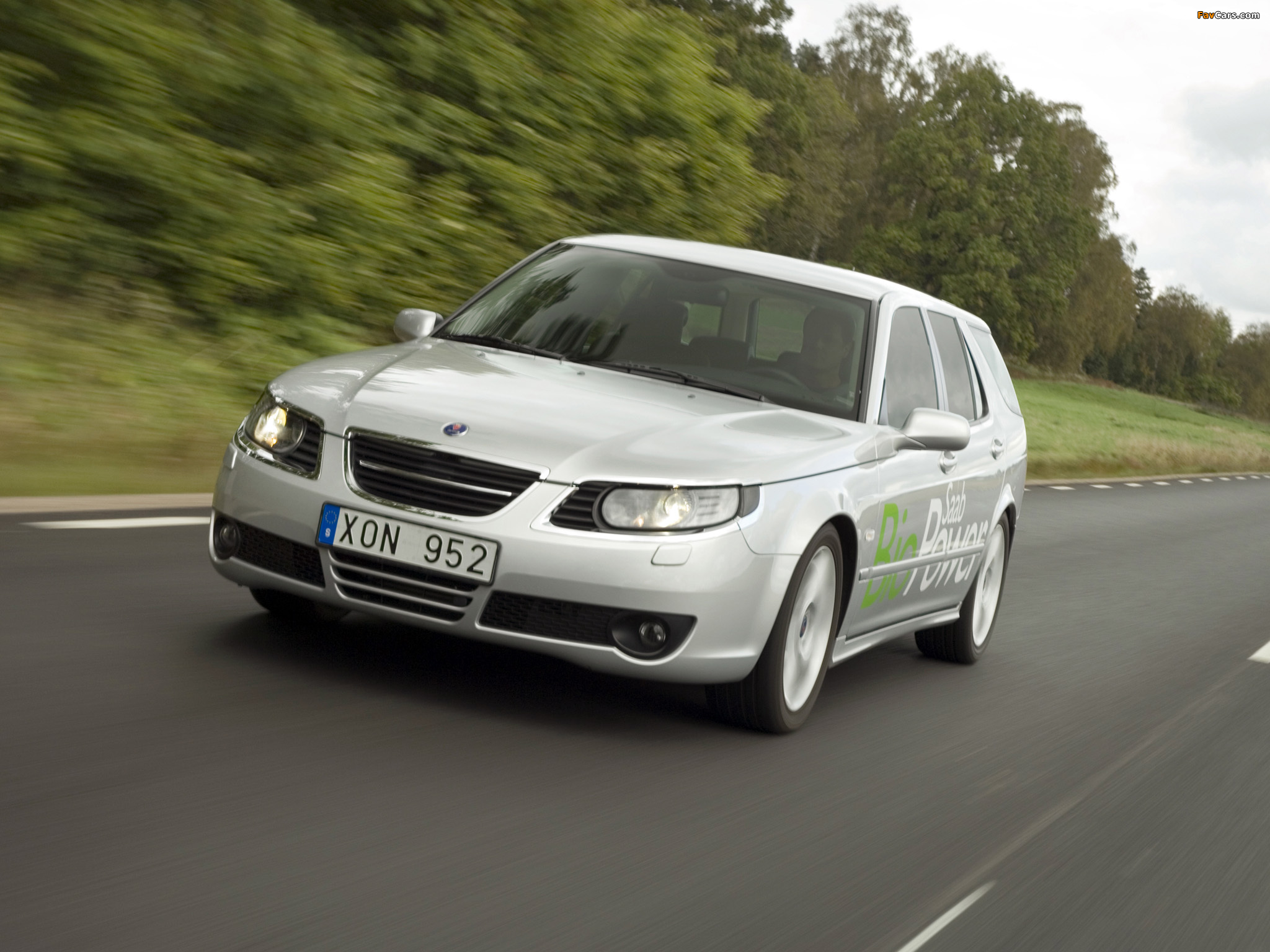 Saab 9-5 BioPower SportCombi 2008–10 wallpapers (2048 x 1536)