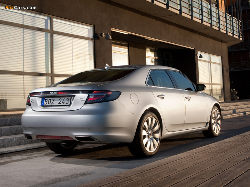 Saab 9-5 Aero Sedan 2010–11 wallpapers (800 x 600)