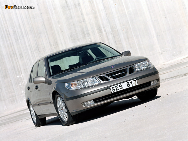 Saab 9-5 Sedan 2002–05 wallpapers (640 x 480)