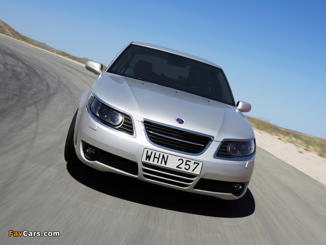 Saab 9-5 Sedan 2005–09 wallpapers (640 x 480)