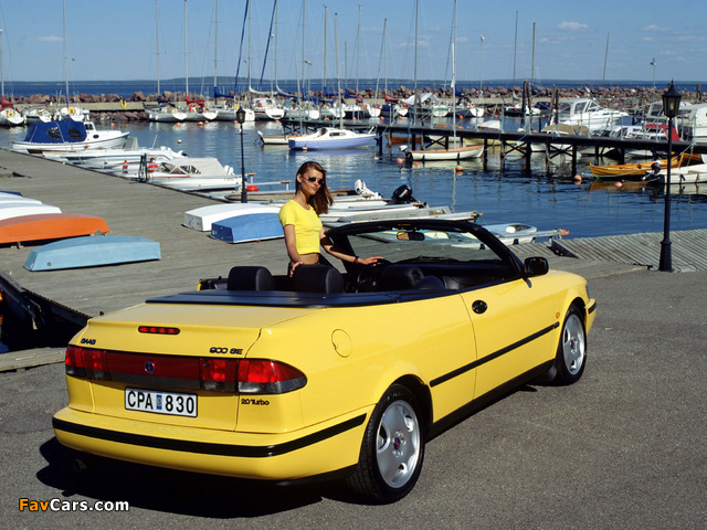 Images of Saab 900 SE Turbo Convertible 1993–98 (640 x 480)