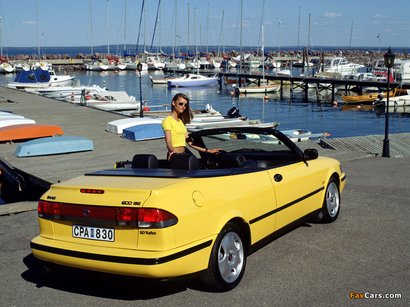 Images of Saab 900 SE Turbo Convertible 1993–98 (800 x 600)