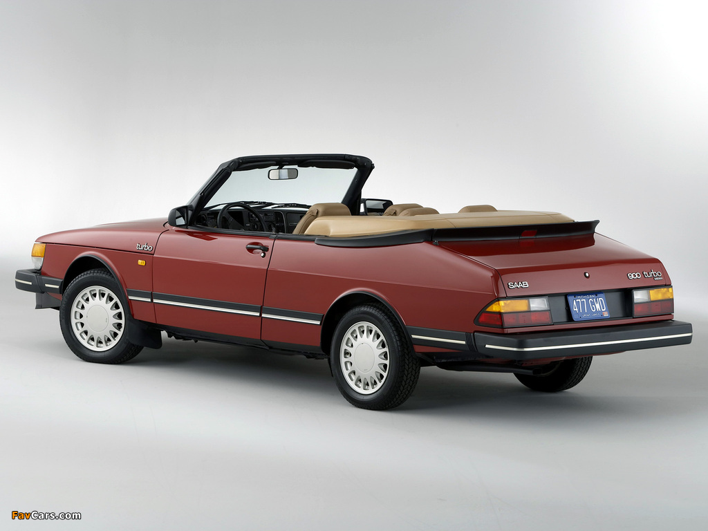 Pictures of Saab 900 Turbo Convertible 1986–87 (1024 x 768)