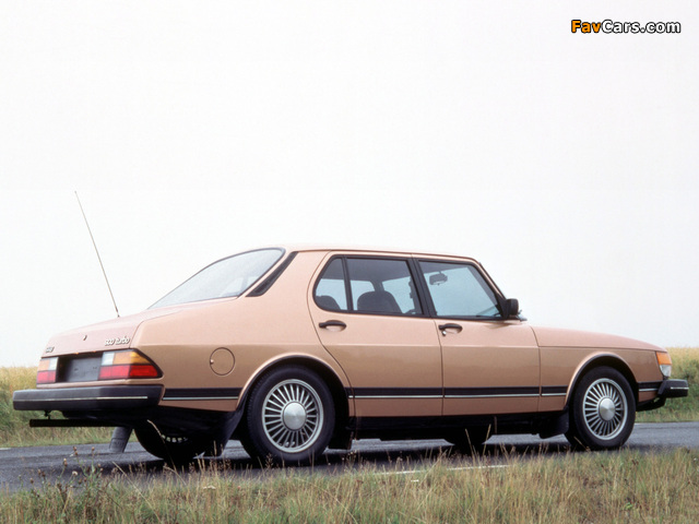 Saab 900 Turbo Sedan 1984–89 wallpapers (640 x 480)