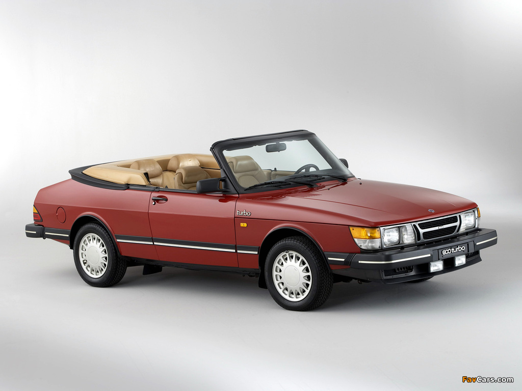 Saab 900 Turbo Convertible 1986–87 images (1024 x 768)