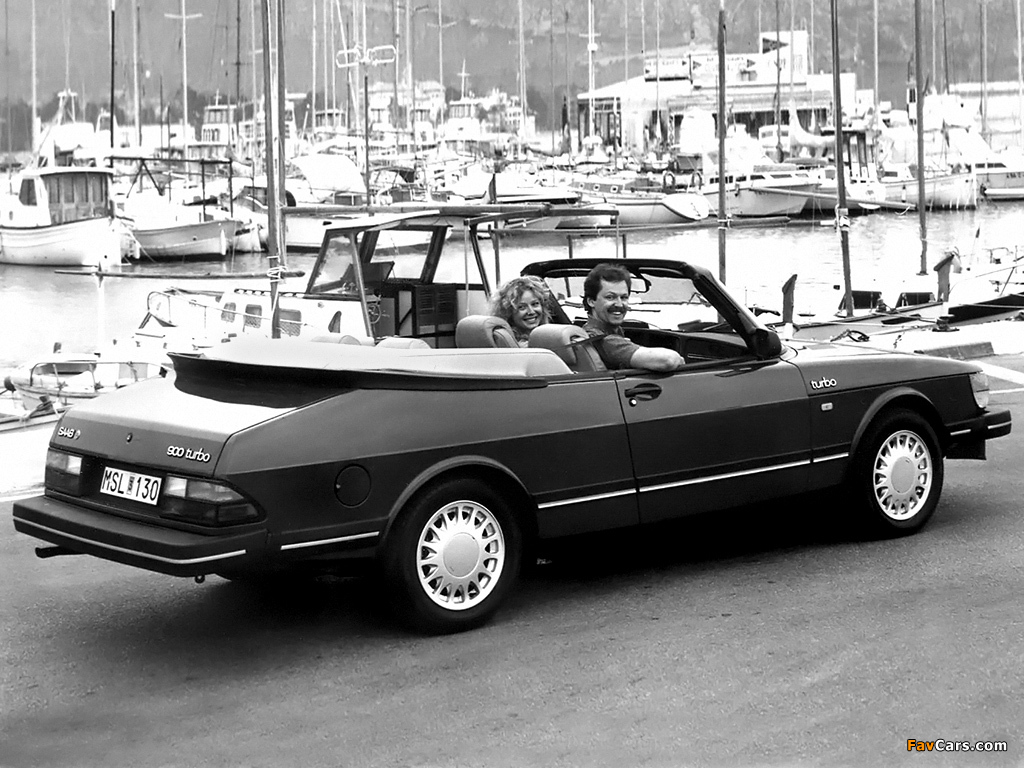 Saab 900 Turbo Convertible 1986–87 photos (1024 x 768)