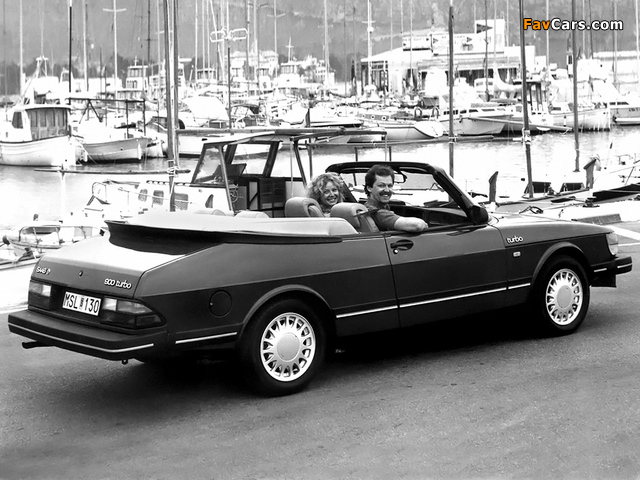 Saab 900 Turbo Convertible 1986–87 photos (640 x 480)