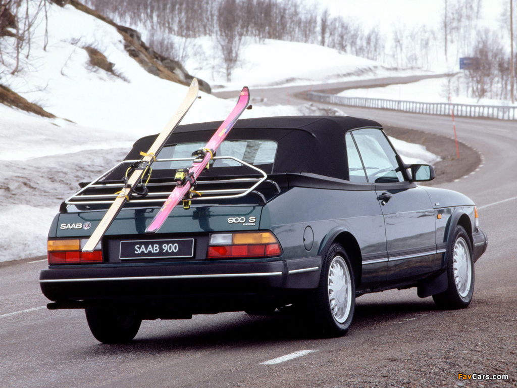 Saab 900 Turbo Convertible 1987–93 wallpapers (1024 x 768)