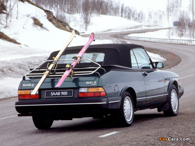 Saab 900 Turbo Convertible 1987–93 wallpapers (640 x 480)