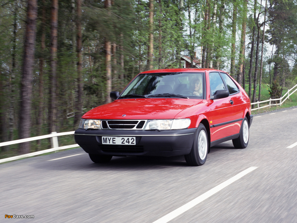 Saab 900 Coupe 1993–98 images (1024 x 768)