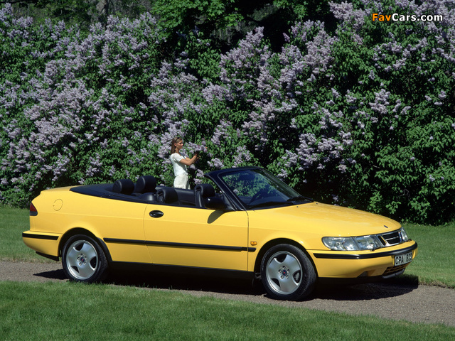 Saab 900 SE Turbo Convertible 1993–98 images (640 x 480)