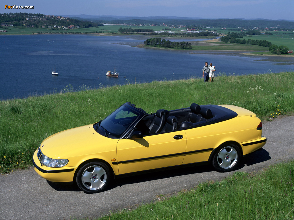 Saab 900 SE Turbo Convertible 1993–98 photos (1024 x 768)