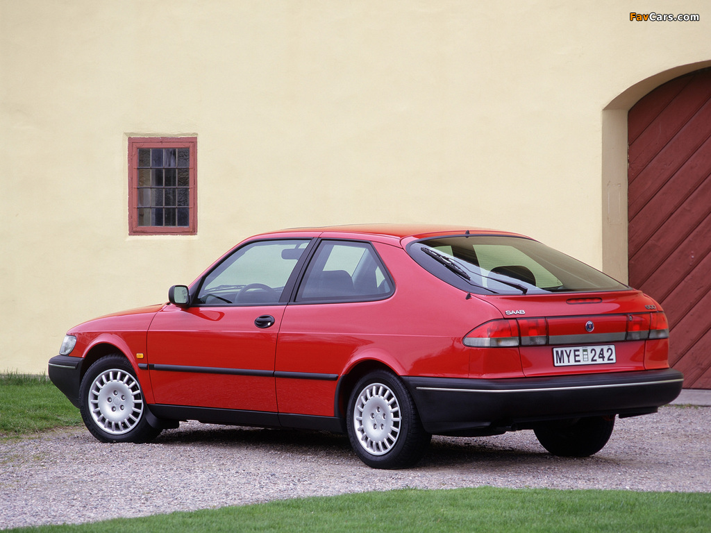 Saab 900 Coupe 1993–98 photos (1024 x 768)