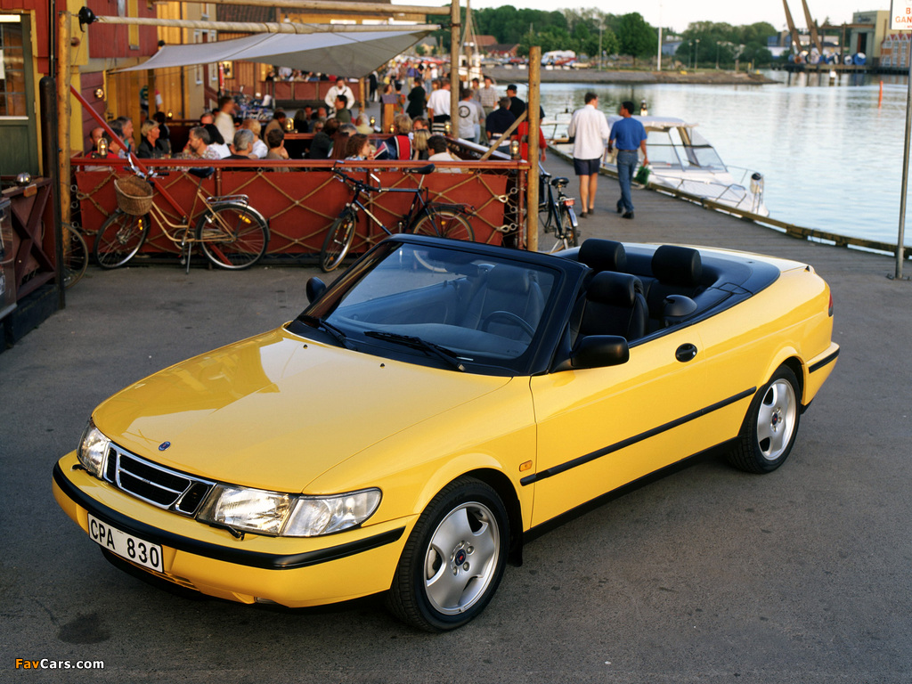 Saab 900 SE Turbo Convertible 1993–98 pictures (1024 x 768)