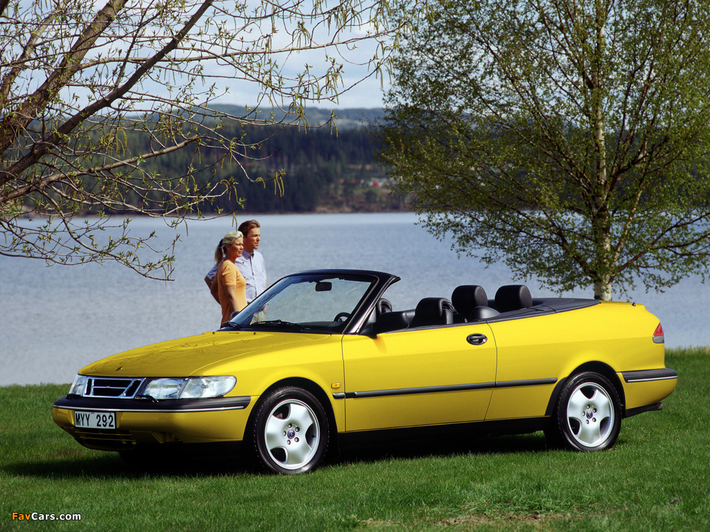 Saab 900 SE Turbo Convertible 1993–98 pictures (1024 x 768)