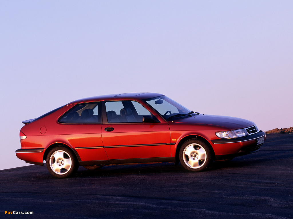 Saab 900 SE Turbo Coupe 1993–98 wallpapers (1024 x 768)
