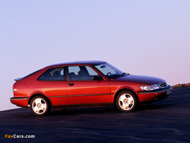 Saab 900 SE Turbo Coupe 1993–98 wallpapers (640 x 480)