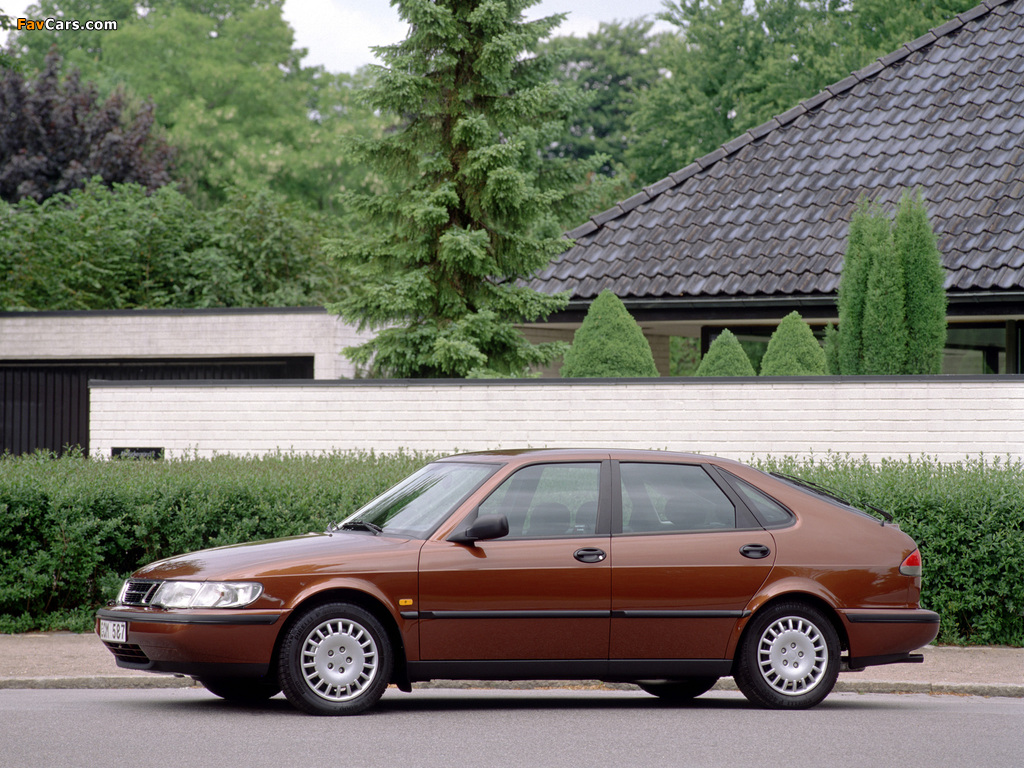 Saab 900 1993–98 wallpapers (1024 x 768)