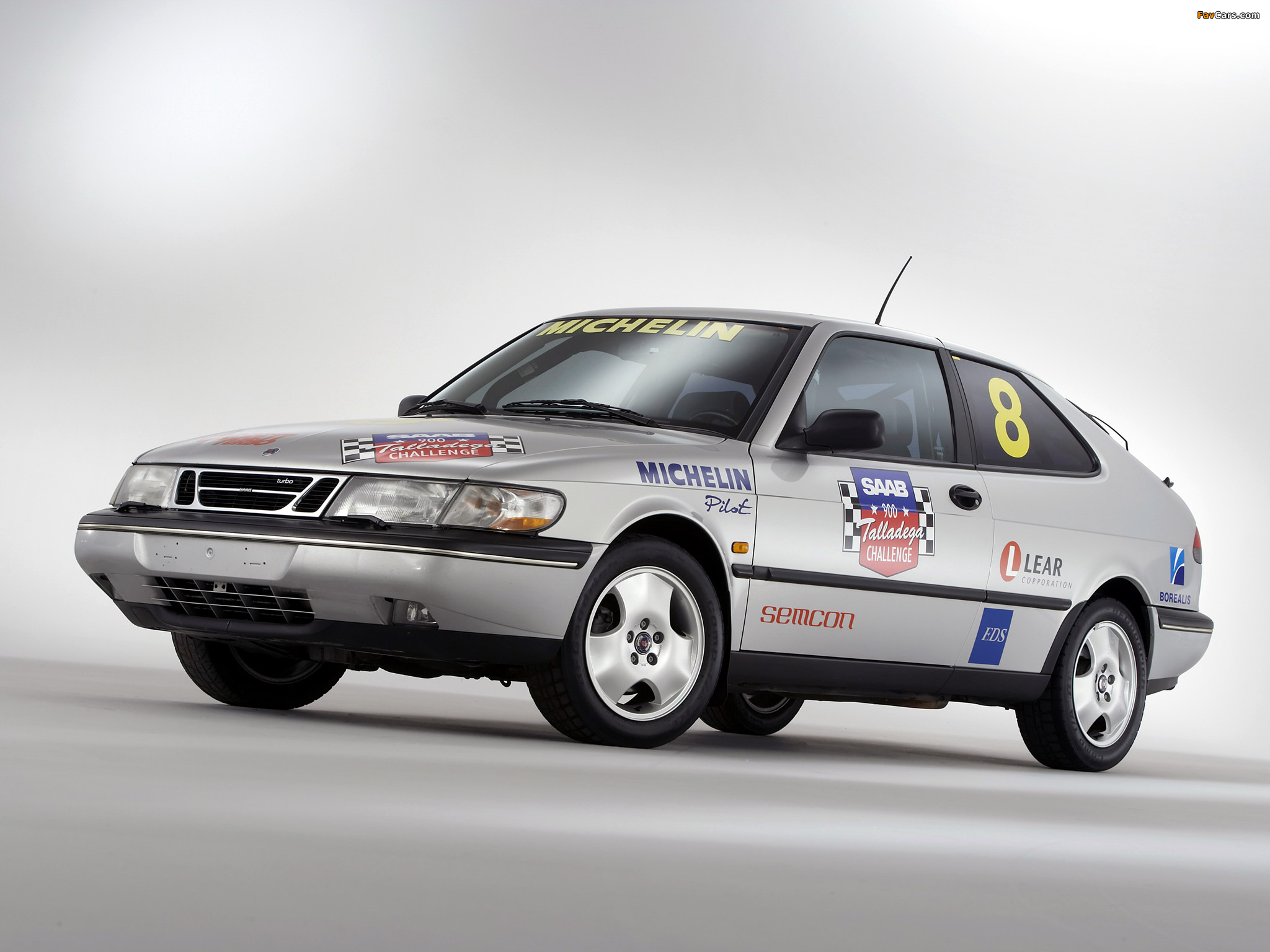 Saab 900 SE Turbo Coupe Talladega Challenge 1997 wallpapers (2048 x 1536)