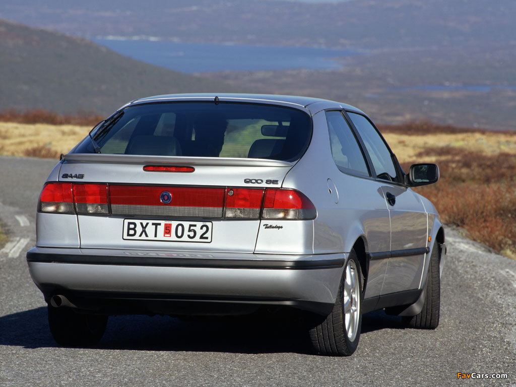 Saab 900 SE Talladega Coupe 1997–98 wallpapers (1024 x 768)