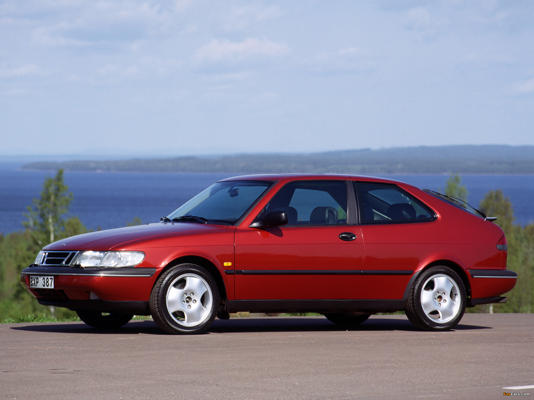Saab 900 SE Turbo Coupe 1993–98 wallpapers (2048 x 1536)