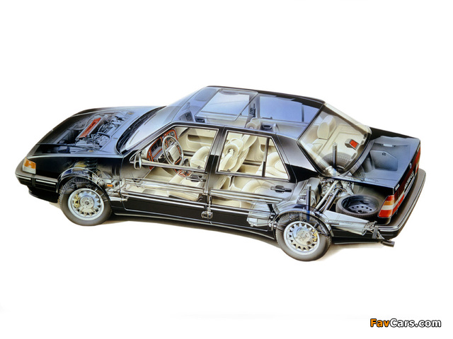 Saab 9000 CD 1988–94 wallpapers (640 x 480)