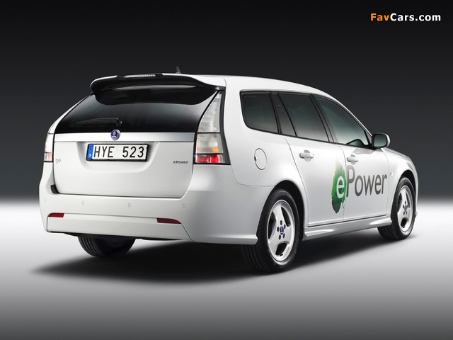 Saab 9-3 ePower Concept 2010 pictures (640 x 480)
