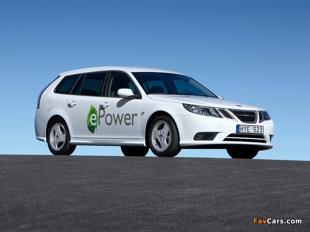 Saab 9-3 ePower Concept 2010 wallpapers (640 x 480)