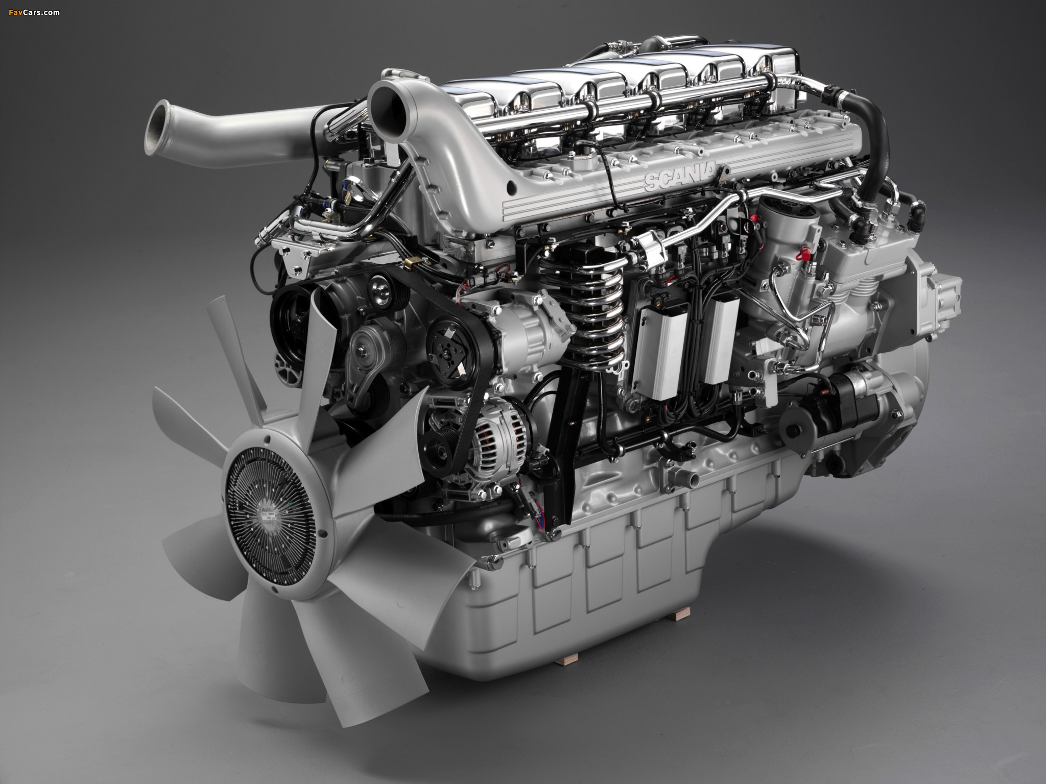 Engines  Scania 420/470 hp 12-litre Euro 4 turbocompound wallpapers (2048 x 1536)