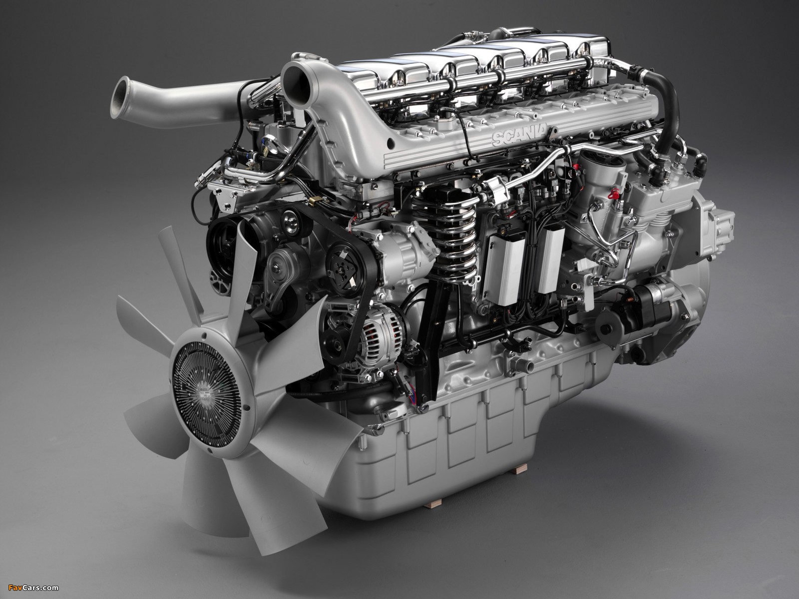 Engines  Scania 420/470 hp 12-litre Euro 4 turbocompound wallpapers (1600 x 1200)