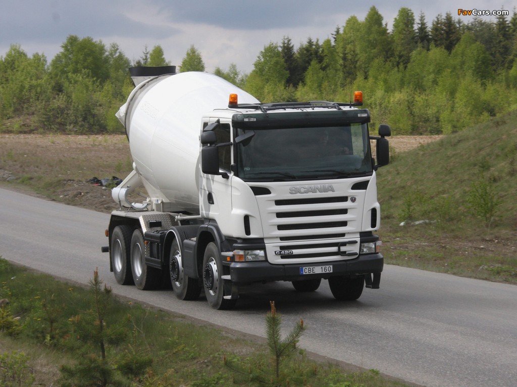 Images of Scania G420 8x4 Mixer 2005–10 (1024 x 768)
