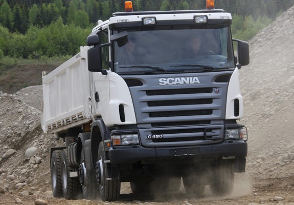 Scania G420 8x6 Tipper 2005–10 photos