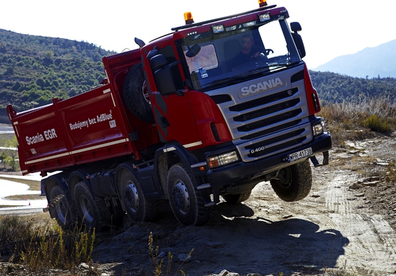 Scania G400 8x6 Tipper 2010–13 images