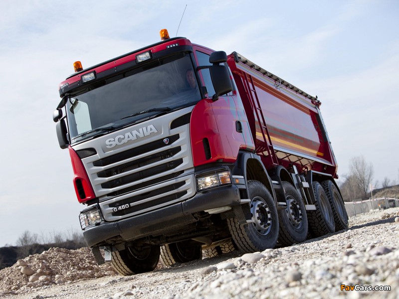 Scania G480 8x4 Tipper 2010–13 images (800 x 600)