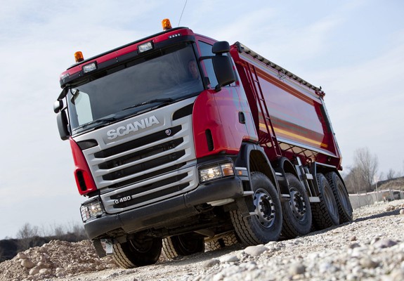 Scania G480 8x4 Tipper 2010–13 images