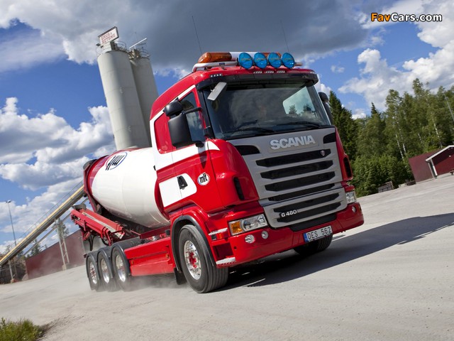 Scania G480 8x4 Mixer 2010–13 wallpapers (640 x 480)