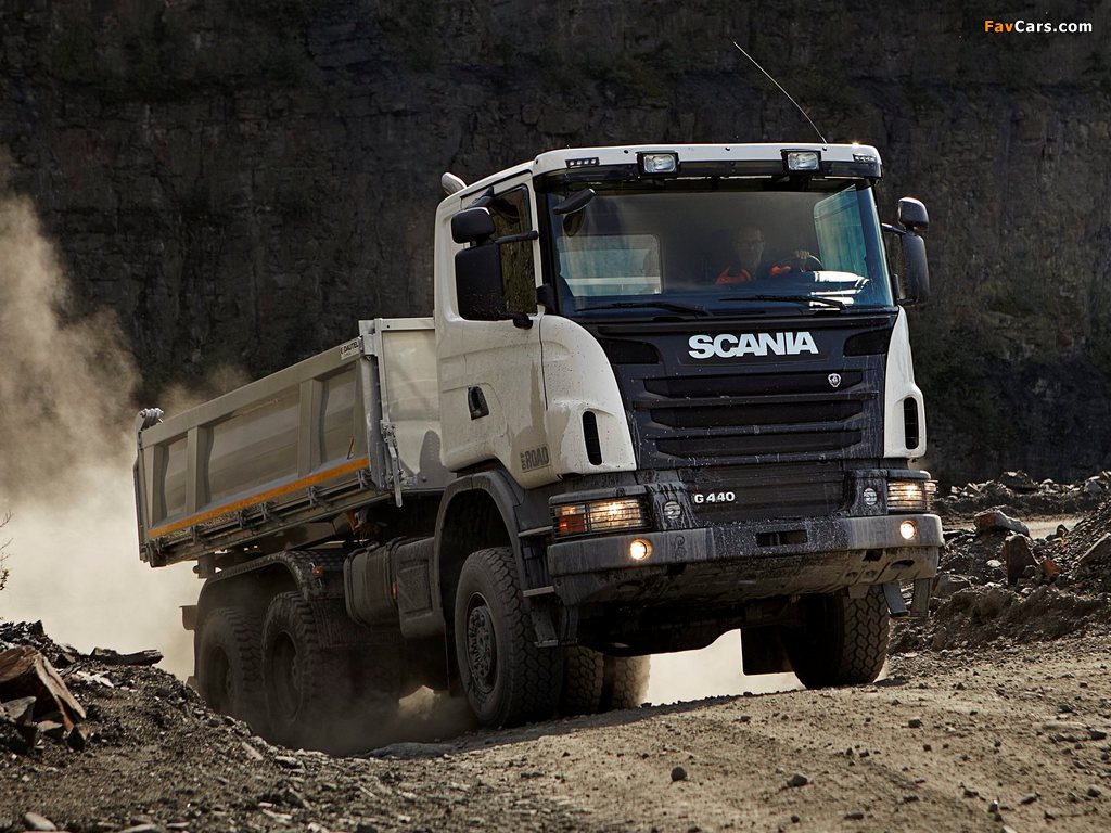 Scania G440 6x6 Tipper Off-Road Package 2011 wallpapers (1024 x 768)