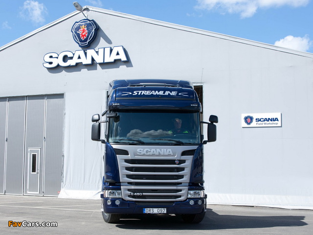 Scania G450 4x2 Streamline Highline Cab 2013 wallpapers (640 x 480)