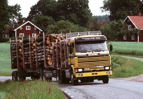 Images of Scania 143H 500 6x2 Timber Truck 1985–88
