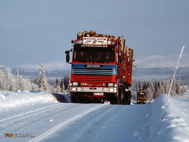 Scania 142H 6x4 Timber Truck 1981–88 photos (640 x 480)
