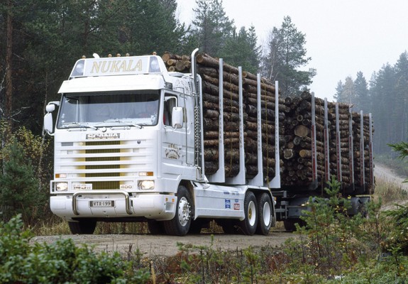 Scania R143H 6x4 Timber Truck 1988–95 pictures