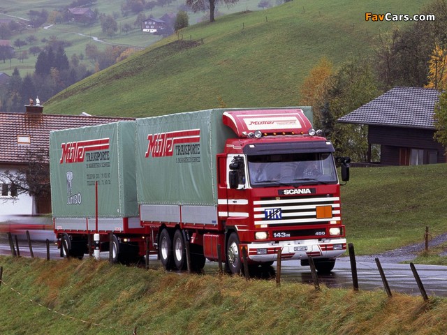 Scania R143M 6x2 1988–95 wallpapers (640 x 480)