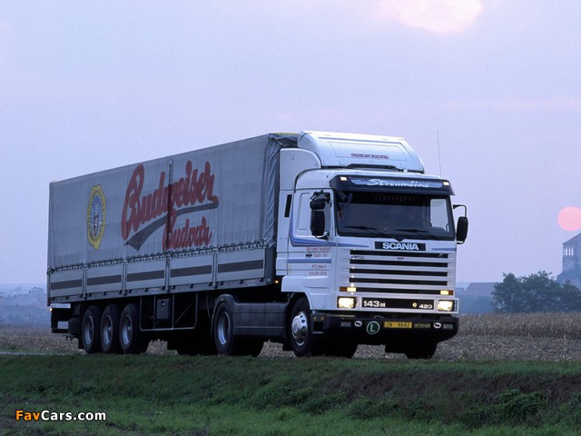 Scania R143MA 4x2 Streamline 1990–95 photos (640 x 480)